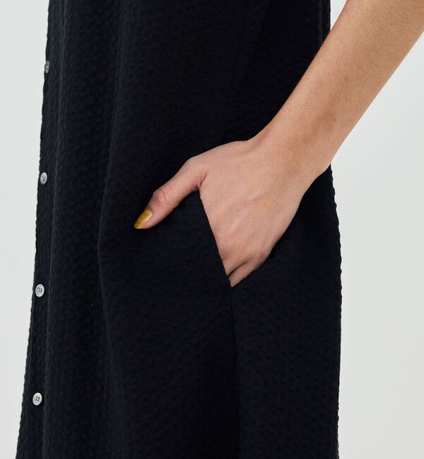 GALERIE VIE「【WEB先行予約】ソフトウェーブ バンドカラーシャツワンピース」|ワンピース|