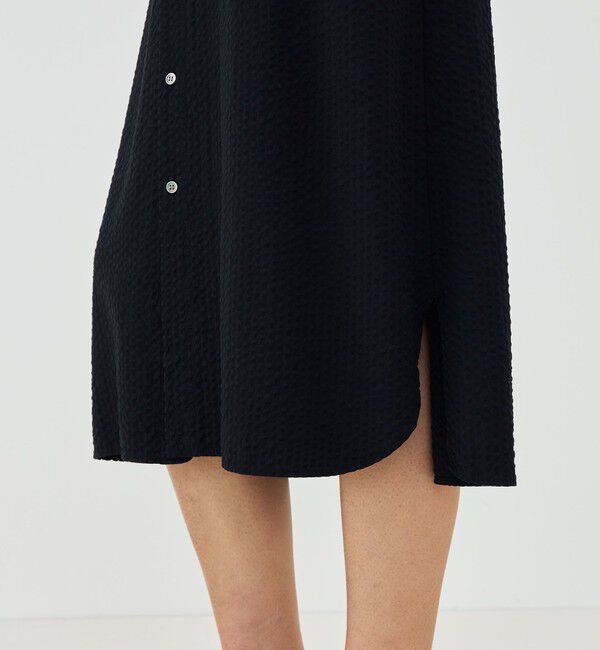 GALERIE VIE「【WEB先行予約】ソフトウェーブ バンドカラーシャツワンピース」|ワンピース|