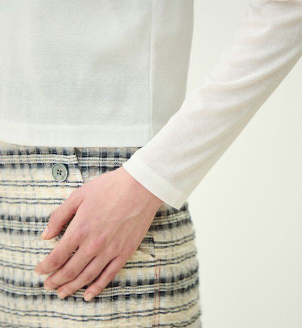 MACPHEE「【WEB先行予約】ハイゲージジャージー クルーネックカーディガン」|カーディガン|