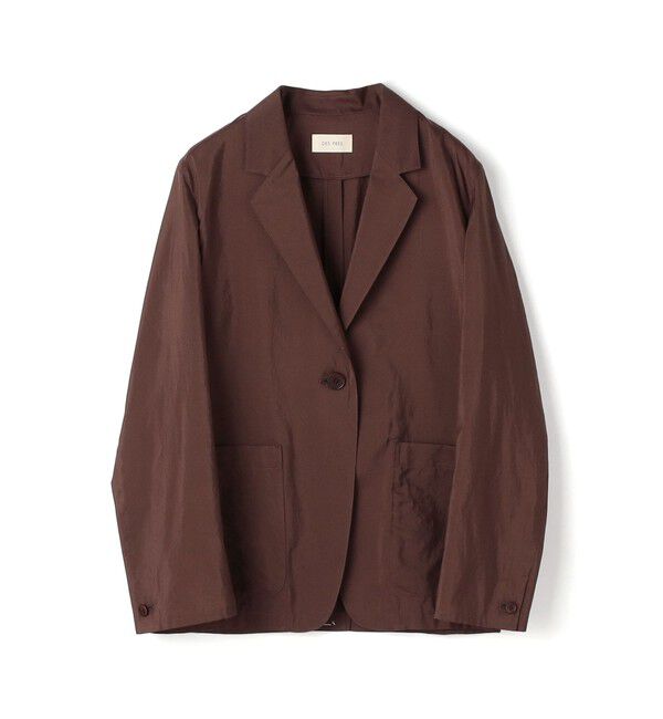 DES PRES「【WEB先行予約】 コットンシルクタイプライター テーラードジャケット」|テーラードジャケット|47 ブラウン