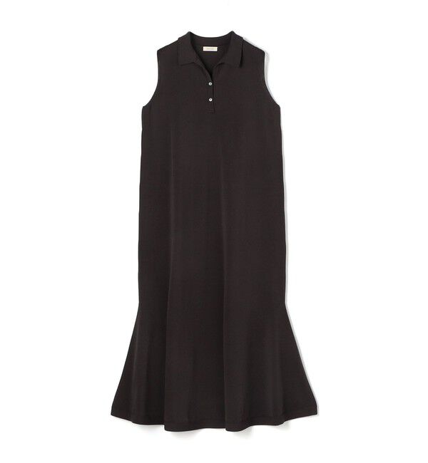 DES PRES「【WEB先行予約】ドライコットン ポロカラーワンピース」|ワンピース|17 チャコールグレー