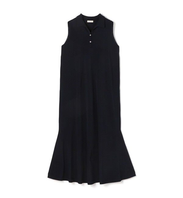 DES PRES「【WEB先行予約】ドライコットン ポロカラーワンピース」|ワンピース|69 ネイビー