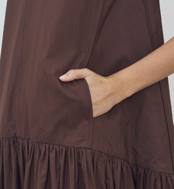 DES PRES「【WEB先行予約】コットンシルクタイプライター Vネックドレス」|ワンピース|