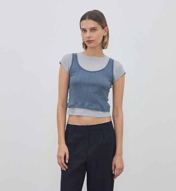 DES PRES「オーバーレイコットン レイヤードベビーTシャツ」|Tシャツ・カットソー|