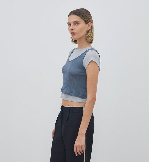 DES PRES「オーバーレイコットン レイヤードベビーTシャツ」|Tシャツ・カットソー|