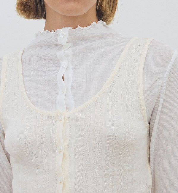 DES PRES「オーバーレイコットン レイヤードロングスリーブTシャツ」|Tシャツ・カットソー|