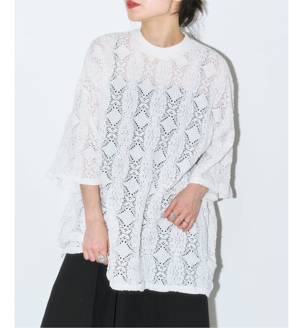  「《追加予約2》LACE Tシャツ」|Tシャツ・カットソー|ホワイト