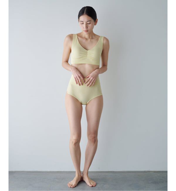 EMILYWEEK「【NEUTRAL】オーガニックコットン混カバレッジブラ（イエロー）」|インナー|