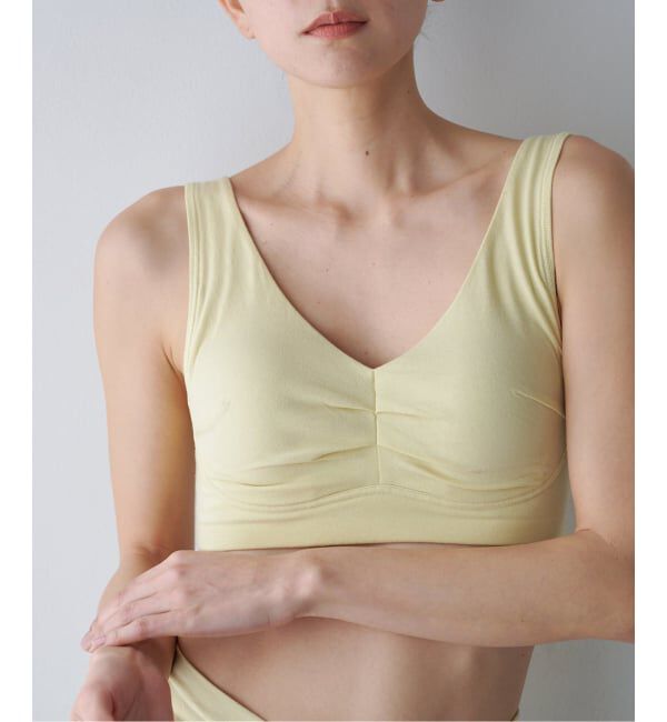 EMILYWEEK「【NEUTRAL】オーガニックコットン混カバレッジブラ（イエロー）」|インナー|