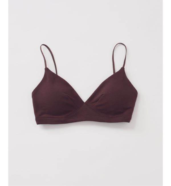 EMILYWEEK「《予約》【RESET】オーガニックコットン混 ブラ（ブラウン）」|インナー|