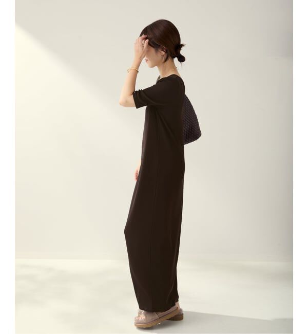 Plage「《追加》Rib ハーフスリーブ ワンピース 4」|ワンピース|