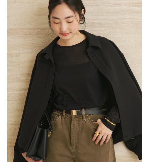 Plage「《追加》CO NY Sheer ロンT」|Tシャツ・カットソー|