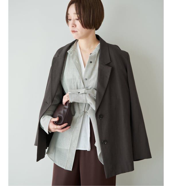 Plage「sandy linen 混 ジャケット」|テーラードジャケット|