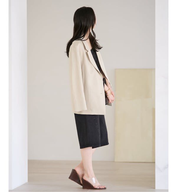 Plage「sandy linen 混 ジャケット」|テーラードジャケット|