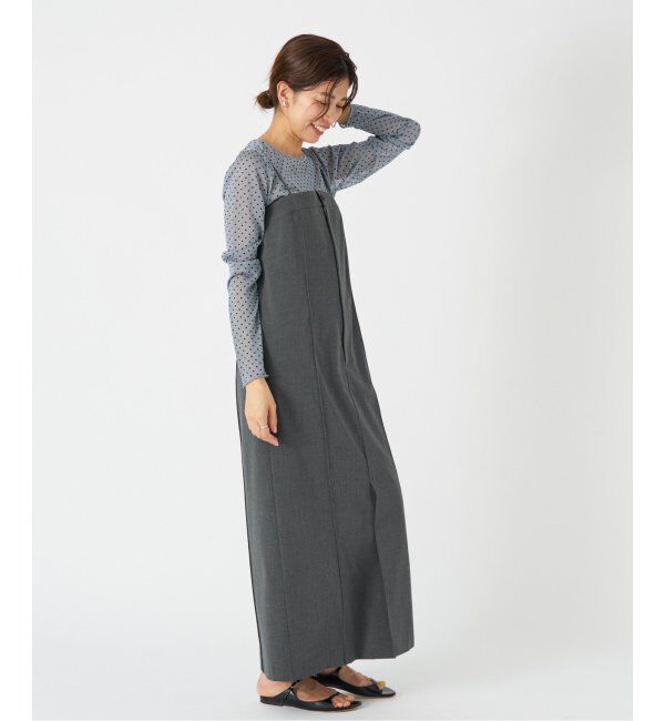 IENA「フロッキードット シアー プルオーバー」|ニット・セーター|