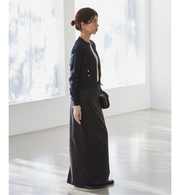 IENA「フロッキードット シアー プルオーバー」|ニット・セーター|