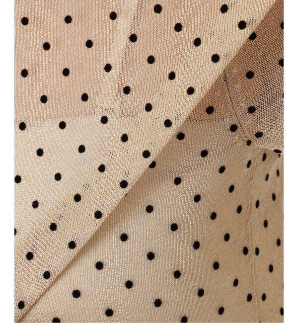 IENA「フロッキードット シアー プルオーバー」|ニット・セーター|