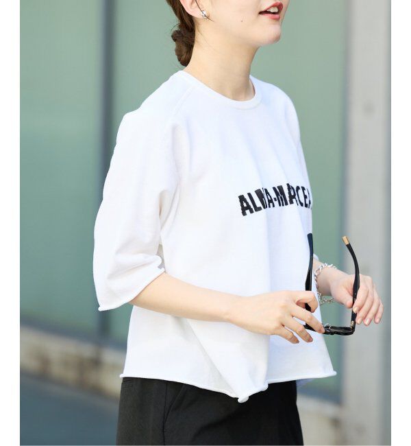 IENA「LEVITAロゴ ハーフスリーブプルオーバー」|ニット・セーター|