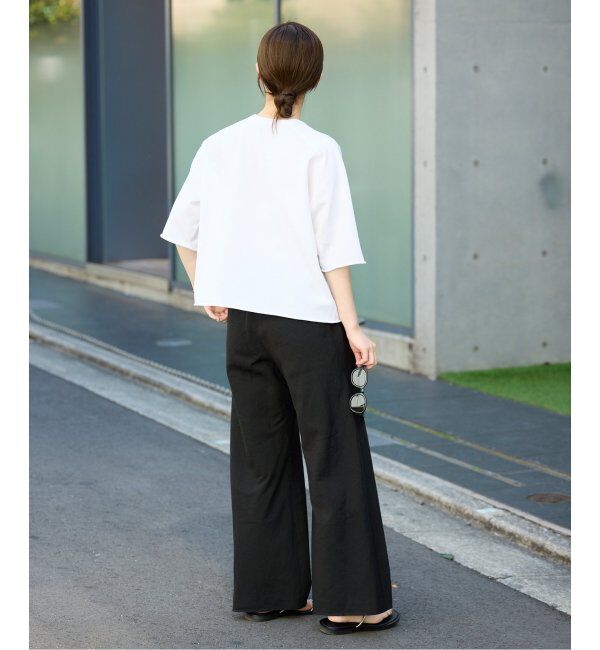 IENA「LEVITAロゴ ハーフスリーブプルオーバー」|ニット・セーター|