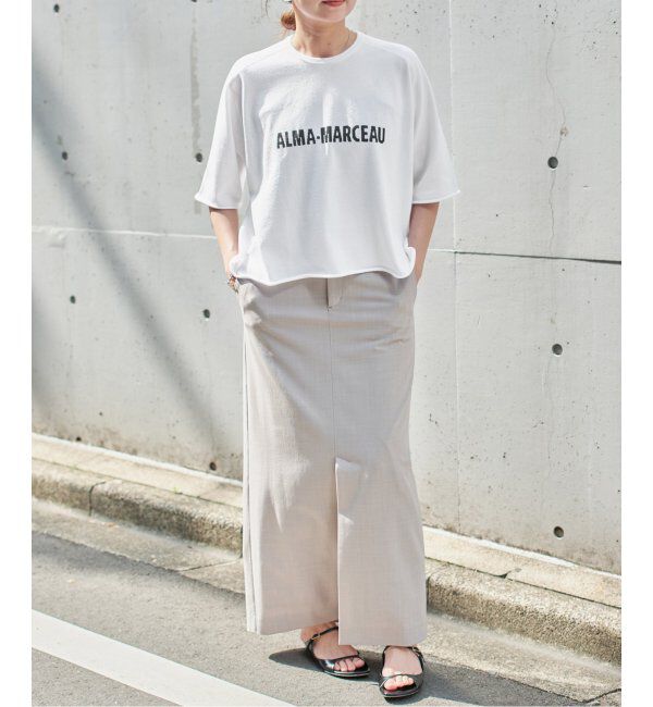 IENA「LEVITAロゴ ハーフスリーブプルオーバー」|ニット・セーター|