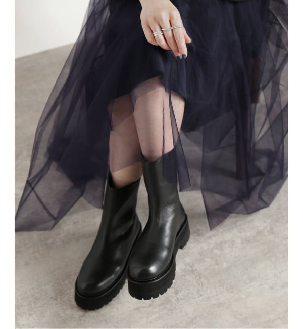 VERMEIL par iena「《追加2》CAMINANDO カミナンド 別注 ウシロZIPブーツ」|ショートブーツ|