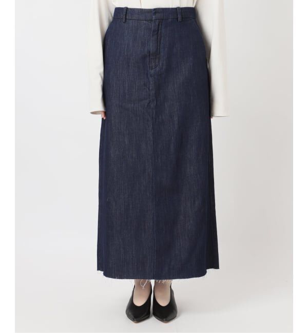 SLOBE IENA「LE DENIM BOXY TUCK デニムスカート」|スカート|