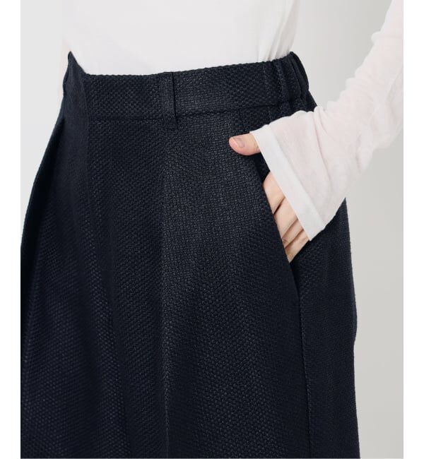 IENA「&NAVY ツイーディーパンツ」|スラックス|