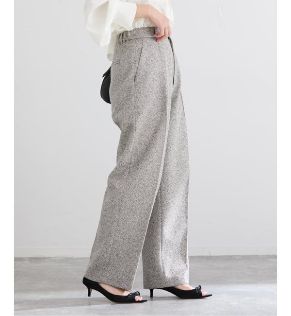 IENA「&NAVY ツイーディーパンツ」|スラックス|