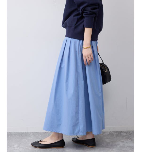 SLOBE IENA「タフタタックギャザースカート」|スカート|