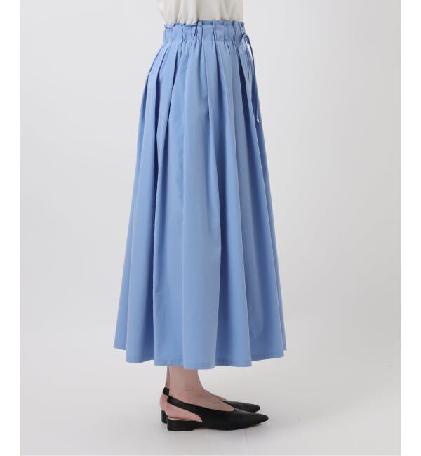 SLOBE IENA「タフタタックギャザースカート」|スカート|