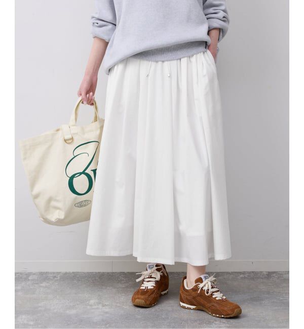 SLOBE IENA「タフタタックギャザースカート」|スカート|