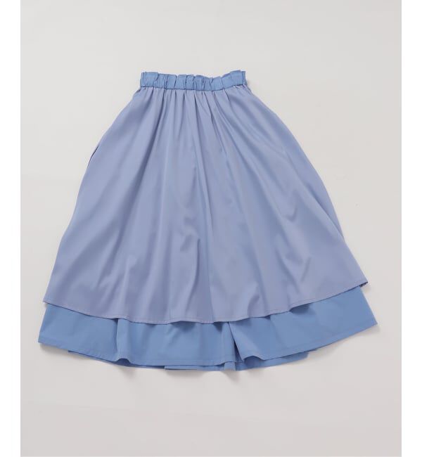 SLOBE IENA「タフタタックギャザースカート」|スカート|