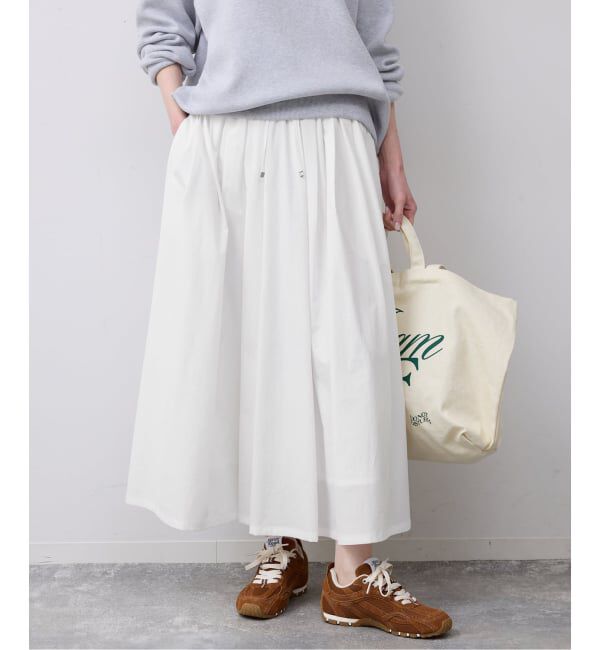 SLOBE IENA「タフタタックギャザースカート」|スカート|