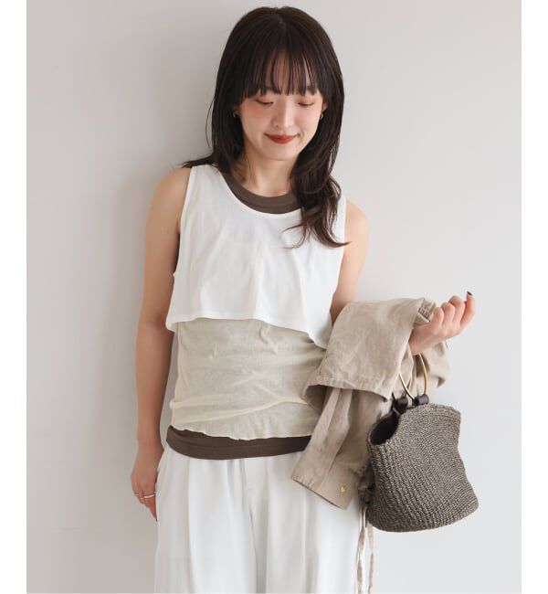 SLOBE IENA「《3枚セット/予約》Plus by ONIT/オニット SLOBE別注 3セットタンクトップ」|タンクトップ|