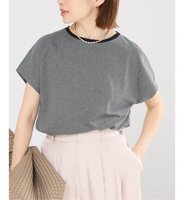 IENA「ATON/エイトン SUVIN 60/2 CAP SLEEVE Tシャツ」|Tシャツ・カットソー|