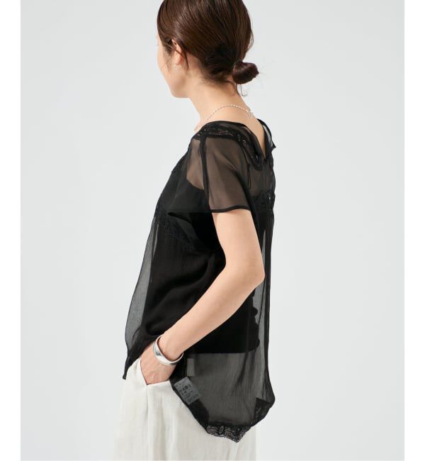 VERMEIL par iena「《予約》Raspail ラスパイユ Lace Swithed ブラウス RB-277」|シャツ・ブラウス|