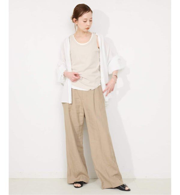 SLOBE IENA「《追加3》basic タンクトップ」|タンクトップ|