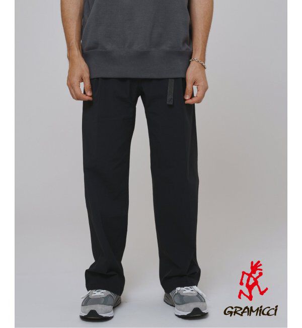 EDIFICE「GRAMICCI(グラミチ) 別注 4WAY ストレッチ 1タック セミワイドパンツ」|その他|ブラック