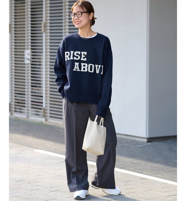 JOURNAL STANDARD relume「RISE ABOVEロゴニット」|ニット・セーター|