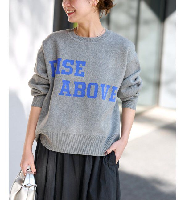 JOURNAL STANDARD relume「RISE ABOVEロゴニット」|ニット・セーター|