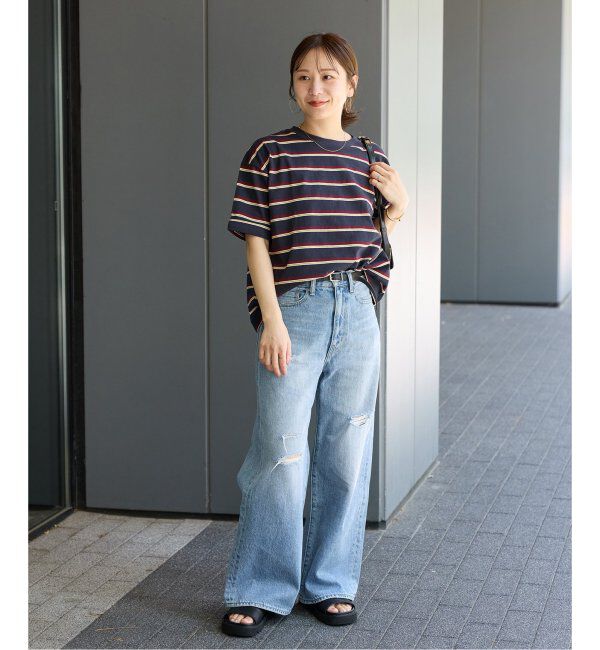 JOURNAL STANDARD「《追加4》汗ジミ防止ボーダービッグT」|Tシャツ・カットソー|