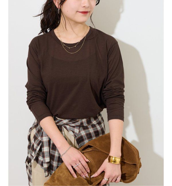 JOURNAL STANDARD relume「《追加3 / 新色》シアークルーネックロングTシャツ」|Tシャツ・カットソー|