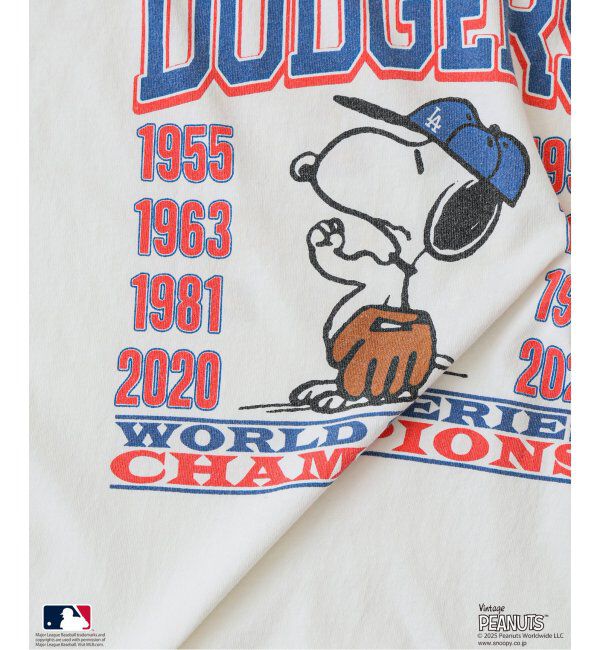 JOURNAL STANDARD relume「PEANUTS 別注 MLB ベースボール プリントTシャツ」|Tシャツ・カットソー|