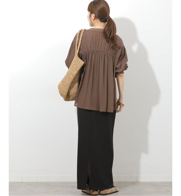 JOURNAL STANDARD relume「《追加2》T/R強撚ブラウス」|シャツ・ブラウス|