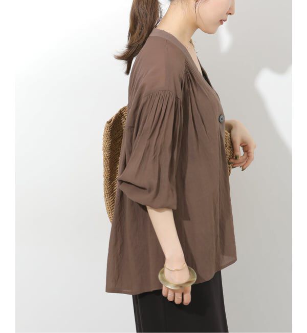 JOURNAL STANDARD relume「《追加2》T/R強撚ブラウス」|シャツ・ブラウス|