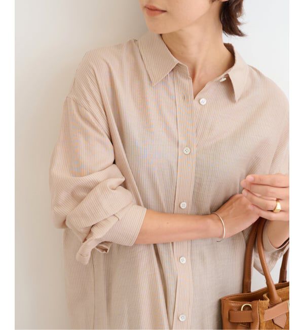 JOURNAL STANDARD relume「ライトストライプシャツ」|シャツ・ブラウス|ベージュ A