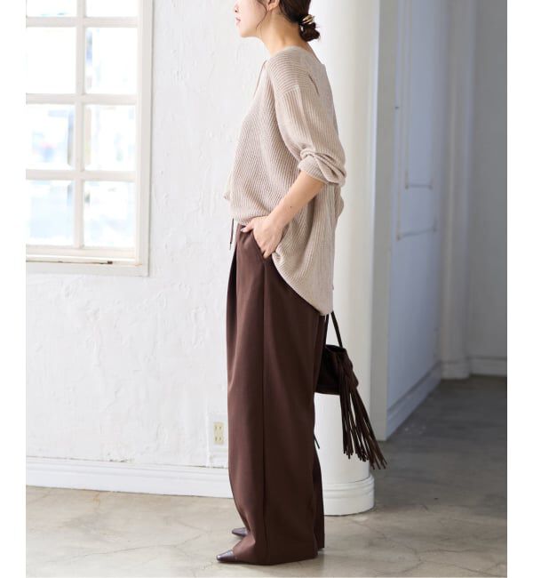 JOURNAL STANDARD「メッシュレースアップニット」|ニット・セーター|