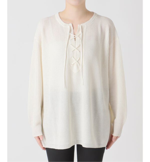 JOURNAL STANDARD「メッシュレースアップニット」|ニット・セーター|