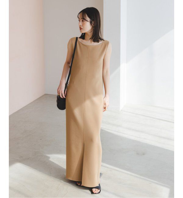 NOBLE「【洗える】ニットライクジョーゼット2wayワンピース」|ワンピース|