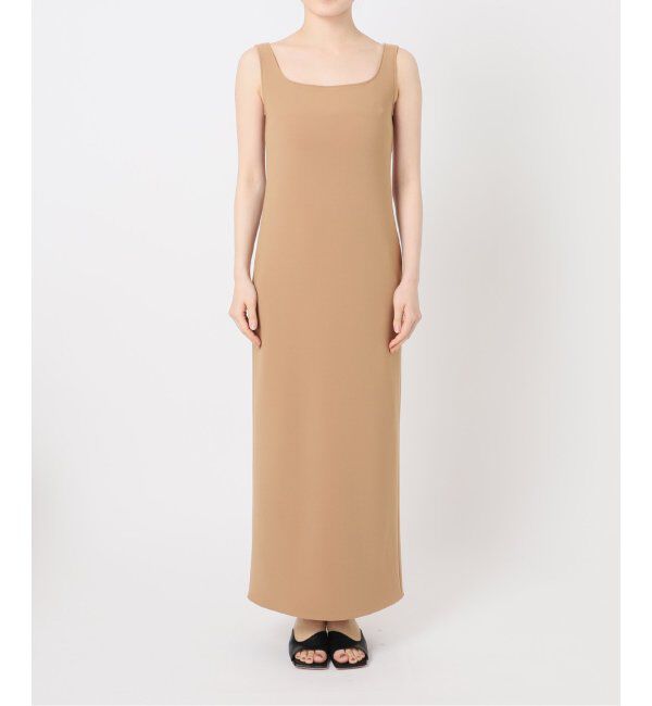 NOBLE「【洗える】ニットライクジョーゼット2wayワンピース」|ワンピース|